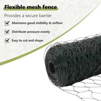 VidaXL Afrasteringspaal groen 10 x 1,2 m (50 mm gaas) staal en pvc - thumbnail