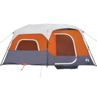 Tent met LED 441x288x217 cm grijs en oranje - thumbnail