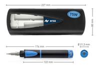 Ersa Independent 75 Profi-set Gassoldeerset +580 °C 60 min. Incl. soldeerpunt, Met Piëzo-ontsteker 1 stuk(s) - thumbnail