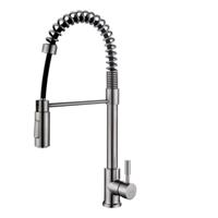 304 Floyd keukenkraan met coldstart en handdouche RVS - thumbnail