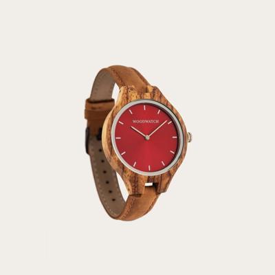 Houten Horloge Auburn Glow Amber