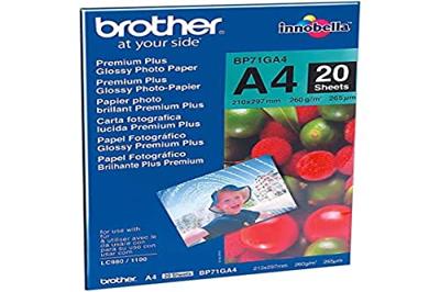 BROTHER fotopapier glossy, ft A4, 260 g, pak van 20 vel