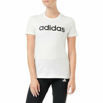 Dames-T-Shirt met Korte Mouwen Adidas Wit - Maat: XS
