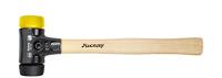 Wiha Kunststof hamer Safety | middelzacht/middelhard | met hickorysteel | rond-slagkop | 40 mm - 26435 - 26435 - thumbnail