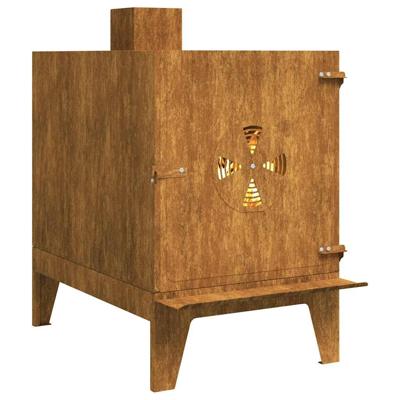 VidaXL Campingkachel 35x50x60 cm cortenstaal