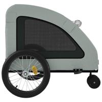 Hondenfietstrailer oxford stof en ijzer grijs - thumbnail
