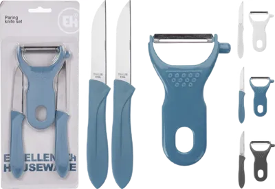 Household Blue Schilmessenset 3 dlg