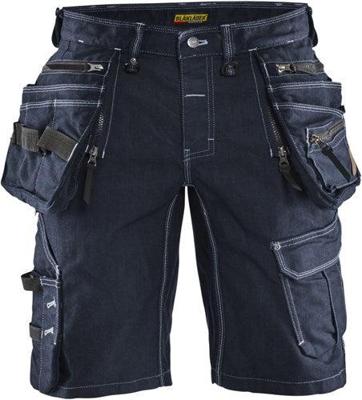 Blåkläder short denim stretch x1900 19921141 | marineblauw/zwart | maat 44 - 7330509554357