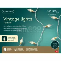 Kerstverlichting Vintage 180 LED 18m Trnsp WW - thumbnail