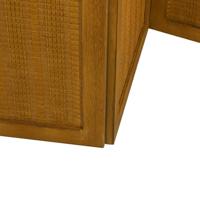Kamerscherm met 4 panelen massief paulowniahout bruin - thumbnail