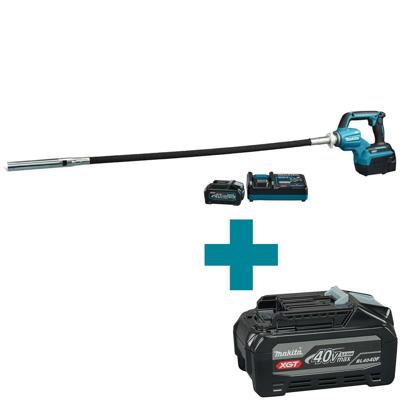 Makita VR003GM101 Accu Betontrilnaald + 32x1200mm Trilnaald XGT 40V Max 4.0Ah