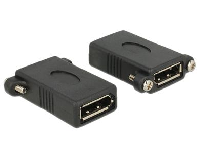 Delock 85123 DisplayPort Adapter [1x DisplayPort bus - 1x DisplayPort bus] Zwart