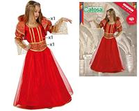 Kostuums voor Kinderen Th3 Party Rood (3 Onderdelen) - Maat: 7-9 Jaar - Maat: 7-9 Jaar - thumbnail