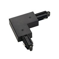 SLV 1-faseL-Connector 1 hoekverbinder aarde buiten zwart - 143050 - thumbnail