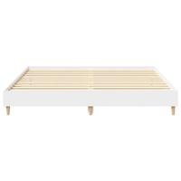 Bedframe zonder matras 200x200 cm spaanplaat wit - thumbnail