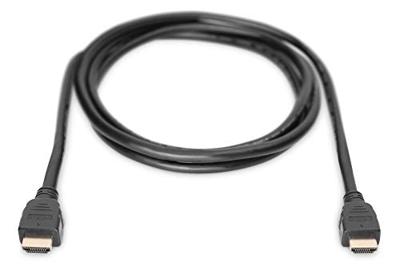 Digitus AK-330124-030-S HDMI-kabel HDMI Aansluitkabel HDMI-A-stekker, HDMI-A-stekker 3.00 m Zwart 8K UHD, Vergulde steekcontacten, Afscherming gevlochten, - thumbnail
