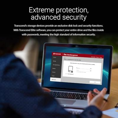 Transcend ts500gesd265c esd265c external ssd, 500gb, usb 10gbps, type c, 3d nand, 1050/ 950 mb/s