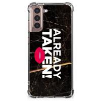 Samsung Galaxy S21 Plus Telefoonhoesje met tekst Already Taken Black - thumbnail
