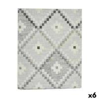 Vlekbestendig tafelkleed Kinvara Grijs Dun canvas Anti-vlek Ruiten 140 x 180 cm (6 Stuks) - thumbnail