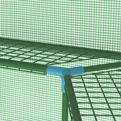 VidaXL Tuinkas met schappen 227x223 cm staal