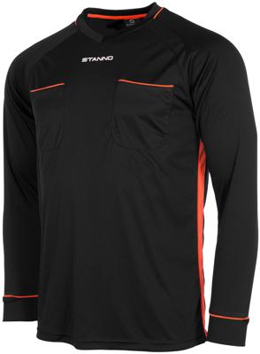 Stanno 429004 Ancona Scheidsrechtershirt l.m. - Black-Shocking Orange - XS