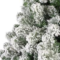 Kunstkerstboom Imperial pine snowy h240 cm dia 133 cm groen/wit Everlands - Everlands - thumbnail
