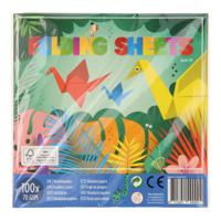 Wins Holland Felgekleurde vouwblaadjes, 16x16cm - thumbnail