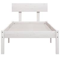 Bedframe massief grenenhout wit 75x190 cm UK Small Single - thumbnail