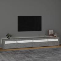 Tv-meubel met LED-verlichting 270x35x40 cm betongrijs - thumbnail
