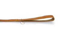 Beeztees Macleather hondenriem van leer, bruin, 120 x 2,5 cm - thumbnail