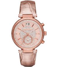 Horlogeband Michael Kors MK2445 Leder Rosé 20mm Horlogeband Michael Kors MK2445 Leder Rosé 20mm