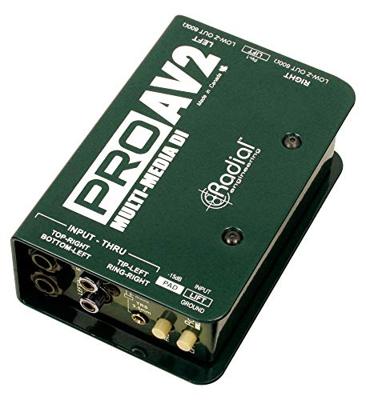 Radial ProAV2 Multimedia passieve stereo DI-box