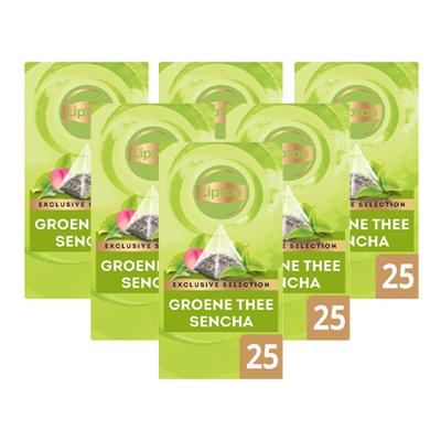 Thee Lipton Exclusive groene thee sencha 25x2gr | 6 stuks