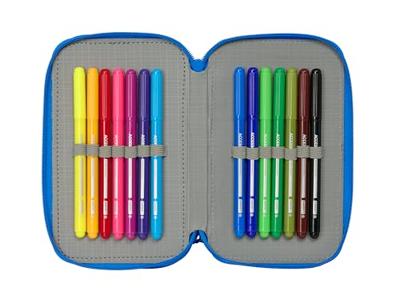 Driedubbele Pennenzak Batman Blauw 12,5 x 19,5 x 5,5 cm 37 Onderdelen Driedubbele Pennenzak Batman Blauw 12,5 x 19,5 x 5,5 cm 37 Onderdelen