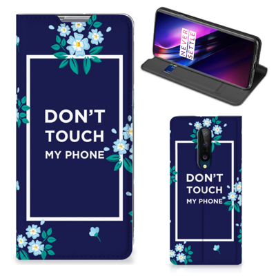 OnePlus 8 Design Case Flowers Blue DTMP OnePlus 8 Design Case Flowers Blue DTMP