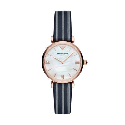 Horlogeband Armani AR11224 Leder Multicolor 14mm