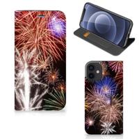 iPhone 12 Mini Hippe | Standcase | Vuurwerk - thumbnail