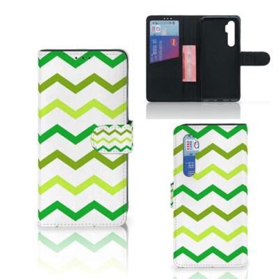 Xiaomi Mi Note 10 Lite | Telefoon Hoesje | Zigzag Groen Xiaomi Mi Note 10 Lite | Telefoon Hoesje | Zigzag Groen
