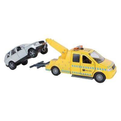Kids Globe afsleepwagen m/auto licht geluid die cast pull back 26 cm