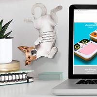 Mosterd Hond Hangende Notities - thumbnail