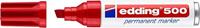 Edding edding 500 4-500002 Permanent marker Rood Watervast: Ja - thumbnail