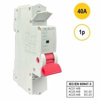 HS1 lastscheider 1 polig 40A hoofdschakelaar werkschakelaar lastschakelaar Voor AC en DC stroom - thumbnail