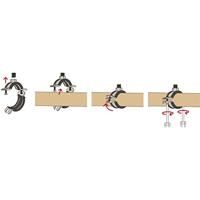 Fischer 539449 Buisbeugel FRS-L universele 38-45 buisklem 25 stuk(s) - thumbnail