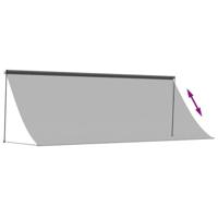 VidaXL Luifel uittrekbaar 400x150 cm stof en staal antracietkleurig - thumbnail