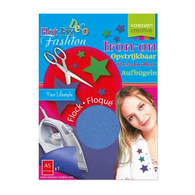 Vaessen Creative • flock 21x14,8cm blister blauw