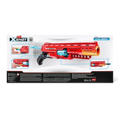 Dart Launcher - ZURU - X-SHOT Kaliber - Draaibare Loop - Bereik 27m - Inclusief 16 Darts