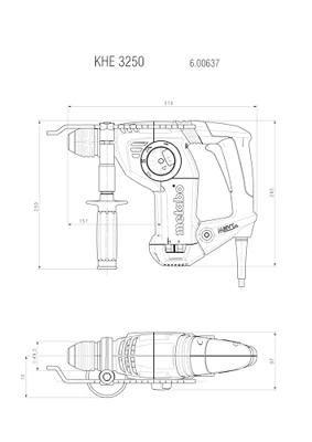 Metabo KHE 3250 Combihamer | 3.1J 800w - 600637000 - thumbnail