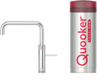 Quooker Fusion square met PRO3 boiler 3-in-1 kokend water kraan Chroom - thumbnail