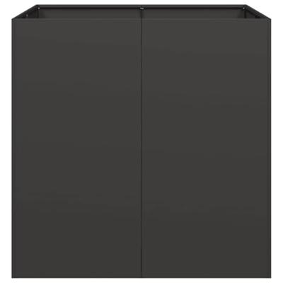 Plantenbak 80x80x80 cm staal zwart