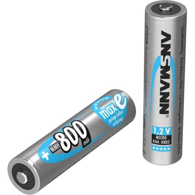 Ansmann maxE HR03 Oplaadbare AAA batterij (potlood) NiMH 800 mAh 1.2 V 1 stuk(s) Ansmann maxE HR03 Oplaadbare AAA batterij (potlood) NiMH 800 mAh 1.2 V 1 stuk(s)